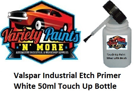 Valspar Industrial Etch Primer White 50ml Touch Up Bottle