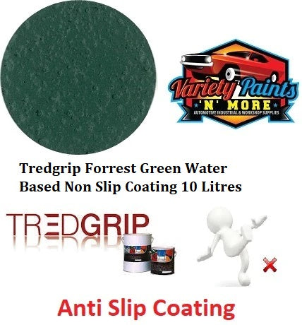 Tredgrip Forrest Green Water Based Non Slip Coating 10 Litres
