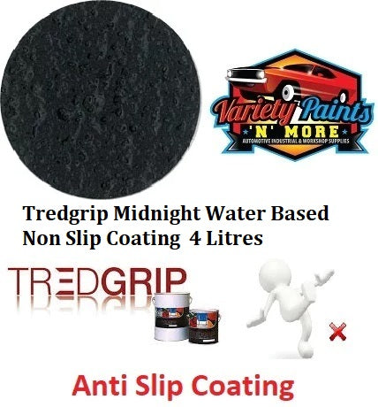 Tredgrip Midnight Water Based Non Slip Coating  4 Litres