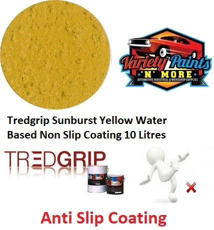 Tredgrip Sunburst Yellow Water Based Non Slip Coating 10 Litres