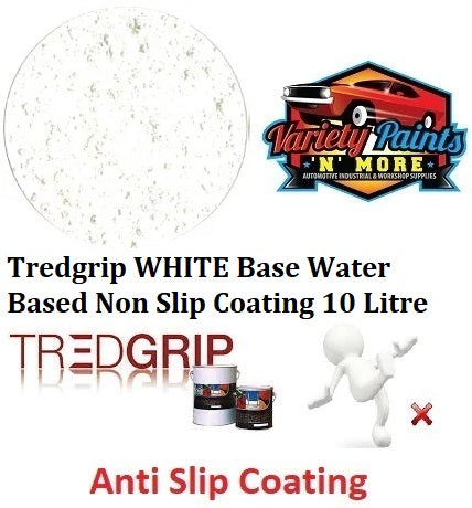 Tredgrip WHITE Water Based Non Slip Coating 10 Litres