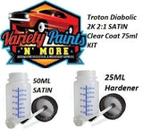 Troton Diabolic 2K 2:1 SATIN Clear Coat 75ml KIT 