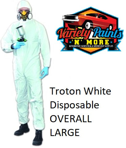 Troton White Disposable Overall LARGE