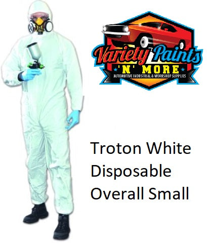 Troton White Disposable Overall Small