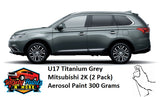 U17 Titanium Grey Mitsubishi 2K  Aerosol Paint 300 Grams