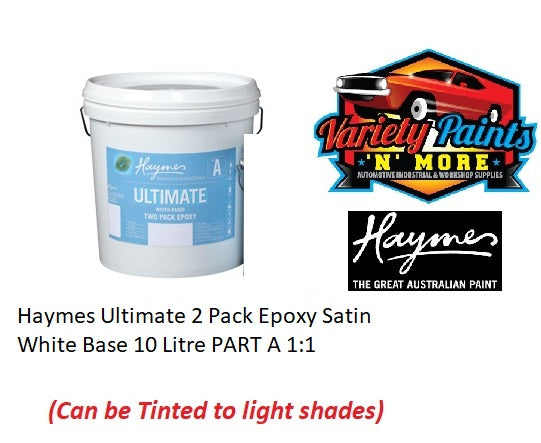 Haymes Ultimate 2 Pack Epoxy Satin White Base 10 Litre