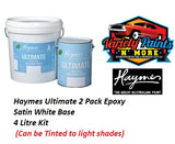 Haymes Ultimate 2 Pack Epoxy Satin White Base 4 Litre Kit 
