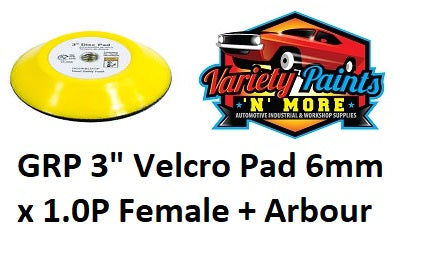 GRP 3" Velcro Pad 6mm x 1.0P Femail + Arbour