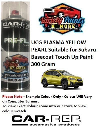 UCG PLASMA YELLOW PEARL Suitable for Subaru Basecoat Touch Up Paint 300 Gram