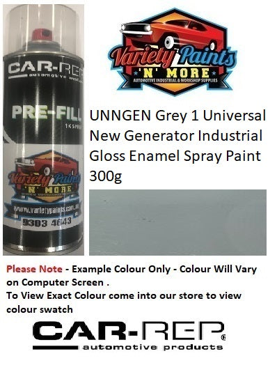 UNNGEN Grey 1 Universal New Generator Industrial Gloss Enamel Spray Paint 300g