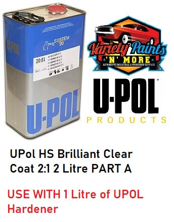 UPol HS Brilliant Clear Coat 2:1 2 Litre