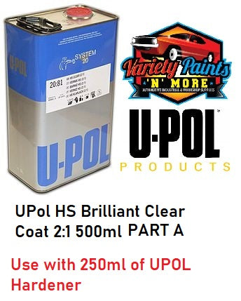 UPol HS Brilliant Clear Coat 2:1 500ml PART A