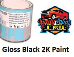 Upol 20:610 HS 2K Black RAL9005 1.0 Litre Variety Paints N More 