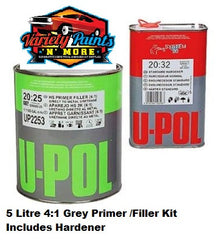 UPol 20:25 4:1 UHS 2K Primer Grey 5 Litre Kit