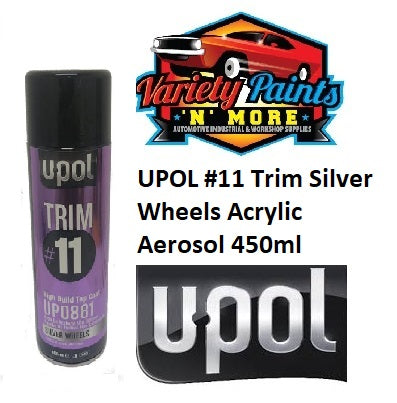 UPOL #11 Trim Silver Wheels Acrylic Aerosol 450ml