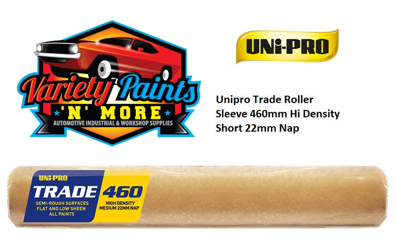 Unipro Trade Roller Sleeve 460mm Hi Density Short 22mm Nap