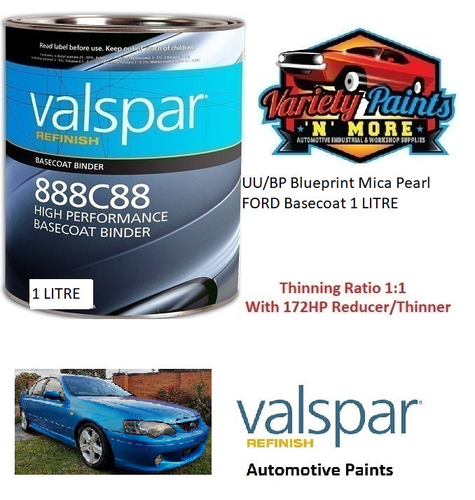 UU/BP Blueprint Mica Pearl FORD Basecoat 1 LITRE