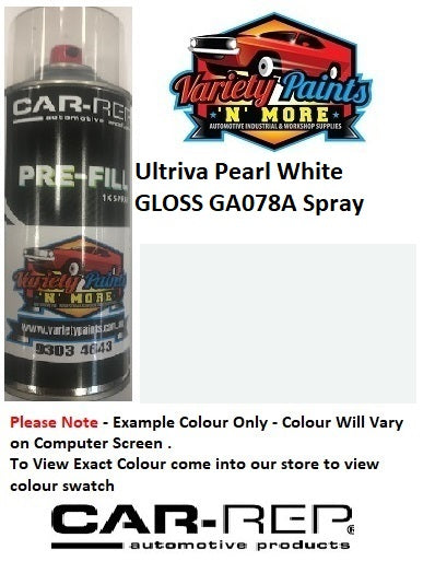 Ultriva™ Pearl White GLOSS ACRYLIC GA078A Spray Paint 300g 1IS 101A