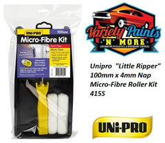 Unipro  "Little Ripper" 100mm x 4mm Nap Micro-Fibre Roller Kit 415S