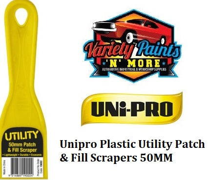 Unipro Plastic Utility Patch & Fill Scrapers 50MM