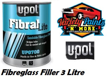 UPol Fibral Lite Sandable Fibreglass Filler 3 Litre