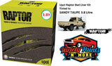 Upol Raptor Bed Liner Kit Tinted to SANDY TAUPE 3.8 Litre 