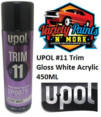 UPOL #11 Trim Gloss White Acrylic 450ML 