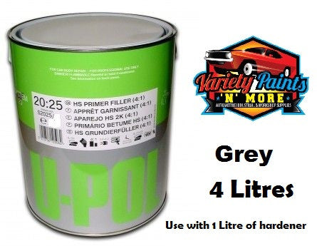 UPOL 20:25 4:1 UHS 2K Primer Grey 4 Litre