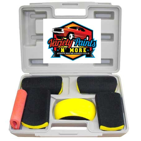 Velocity Hand Sanding Block Kit Velcro Backed 6 PIECES