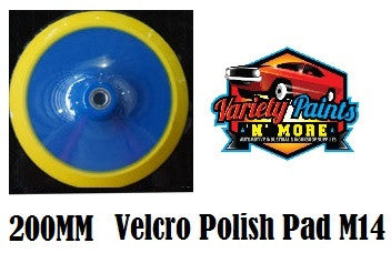 Velocity No Hole Velcro Polish Pad 200mm x M14 X 2