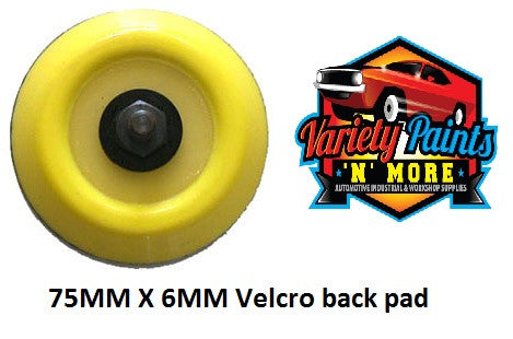 Velocity Dual Action Velcro Backing Pad 75mm x 6mm