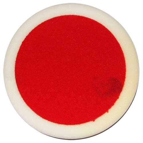 Velocity 80mm Velcro Foam Buff Pad White - Cutting