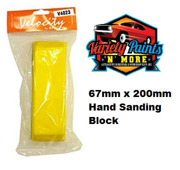 Velocity Sanding Block PU FOAM 67mm X 200mm