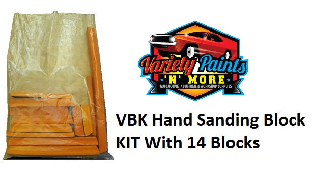VBK Hand Sanding Block KIT With 14 Blocks