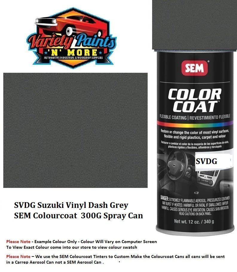 SVDG Suzuki Vinyl Dash Grey SEM Colourcoat  300G Spray Can