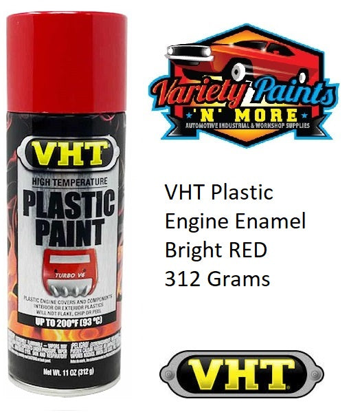 VHT Plastic Engine Enamel Bright RED 312 Grams SP821