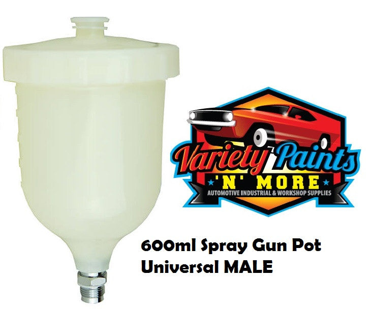 Spray Gun Pot  600ml Universal DV VRMP MALE THREAD