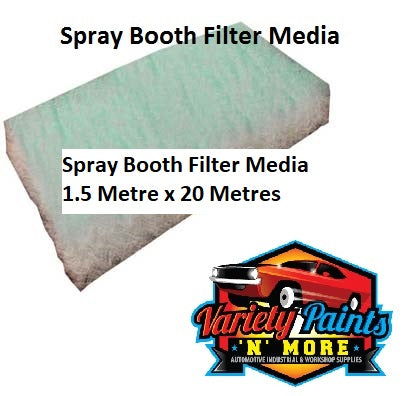 Spray Booth Filter Media 1.5 Metre x 20 Metres