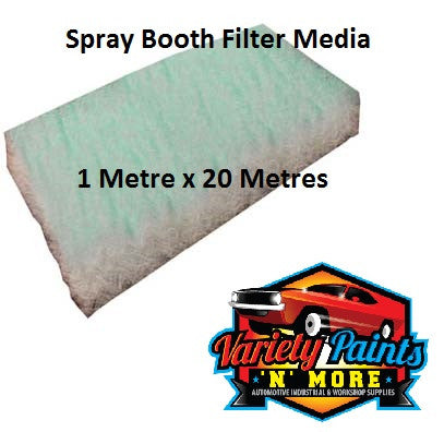 Spray Booth Filter Media 1.0 Metre x 20 Metres