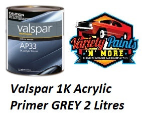 Valspar Acrylic 1K Medium Grey Hibuild Primer AP33 2 Litre