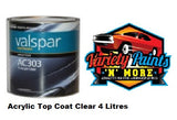 Valspar Acrylic Clear Topcoat AC303 4 Litre