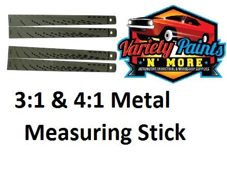 Paint Metal Measuring Stick 3:1 and 4:1