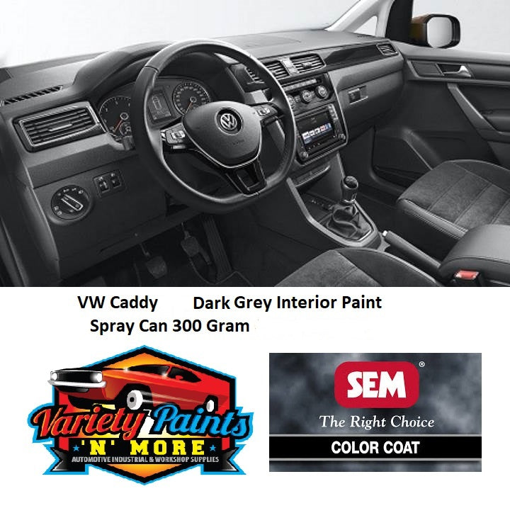 VW Caddy Dark Grey 2000 Colourcoat Vinyl Aerosol 300 Grams