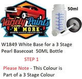 W1849 White Base Basecoat  50ML Bottle FOR QX1 Pearl