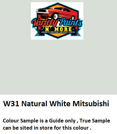 W31 Mitsubishi Natural  White Basecoat Touch Up Paint 300 Grams