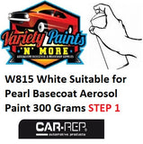 W815 White Suitable for Pearl Basecoat Aerosol Paint 300 Grams 