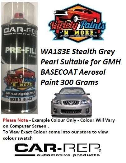 WA183E Stealth Grey Pearl Suitable for GMH BASECOAT Aerosol Paint 300 Grams