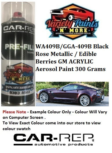 WA409B/GGA-409B Black Rose Metallic / Edible Berries GM ACRYLIC Aerosol Paint 300 Grams