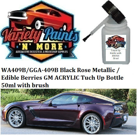 WA409B/GGA-409B Black Rose Metallic / Edible Berries GM ACRYLIC Touch Up Bottle with Brush 50ml