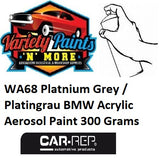WA68 Platnium Grey / Platingrau BMW Acrylic Aerosol Paint 300 Grams